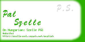 pal szelle business card